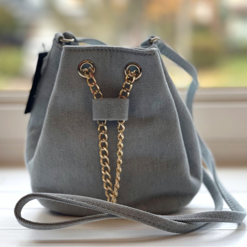 Mini Bucket Denim Bag